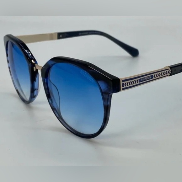 RARE Balmain NWT Women\'s Blue BI 2523 53mm Polarized Sunglasses main image 12